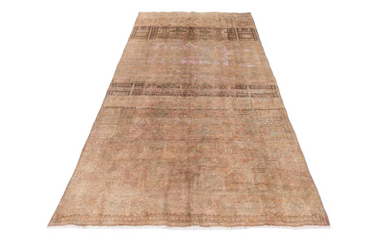 Detail image of 5' x 9' 10 Hand Knotted Ultra Vintage Persian Wool Runner Rug