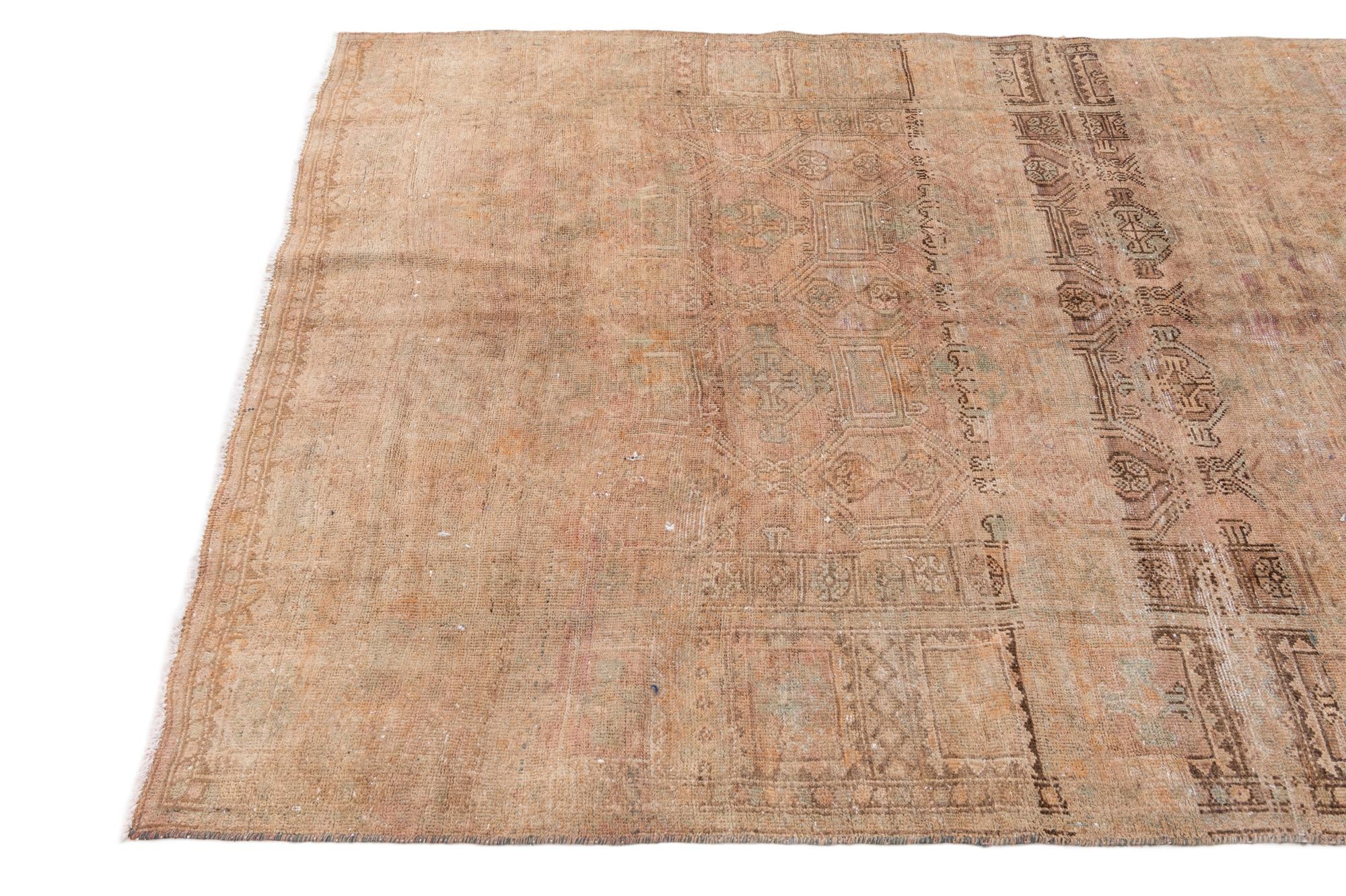 5' x 9' 10 Hand Knotted Ultra Vintage Persian Wool Runner Rug