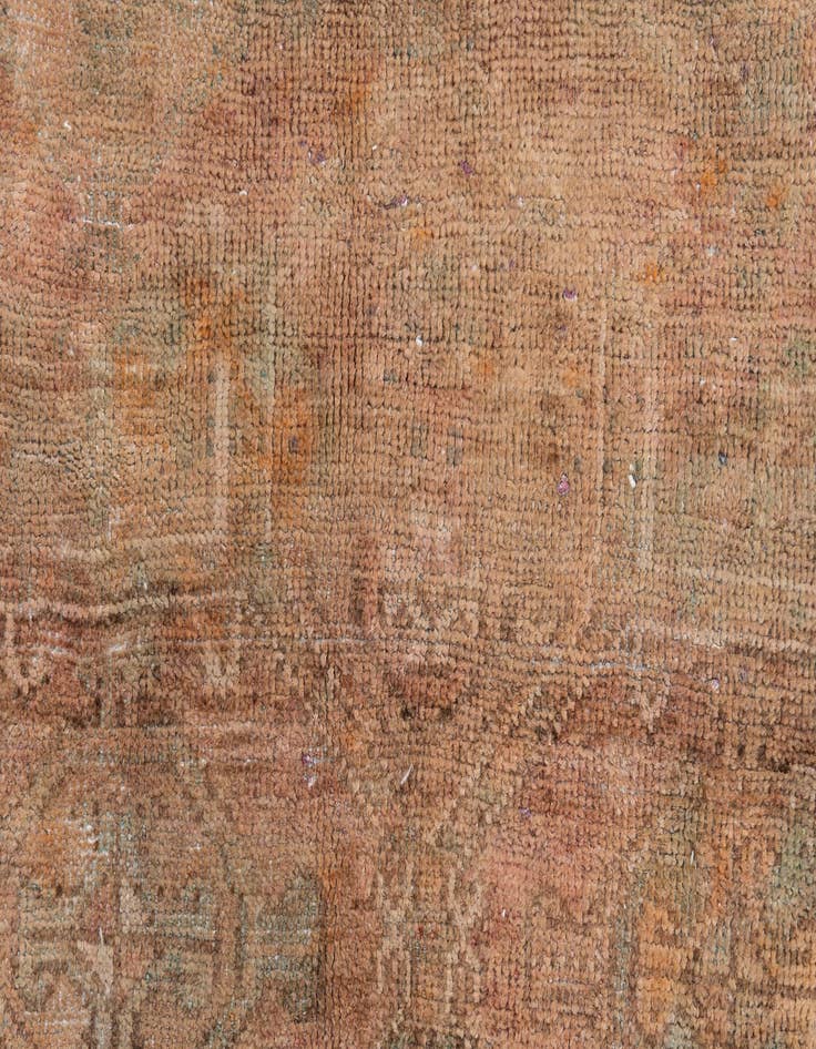 Detail image of 5' x 9' 10  Hand Knotted Ultra Vintage Persian Wool Runner Rug