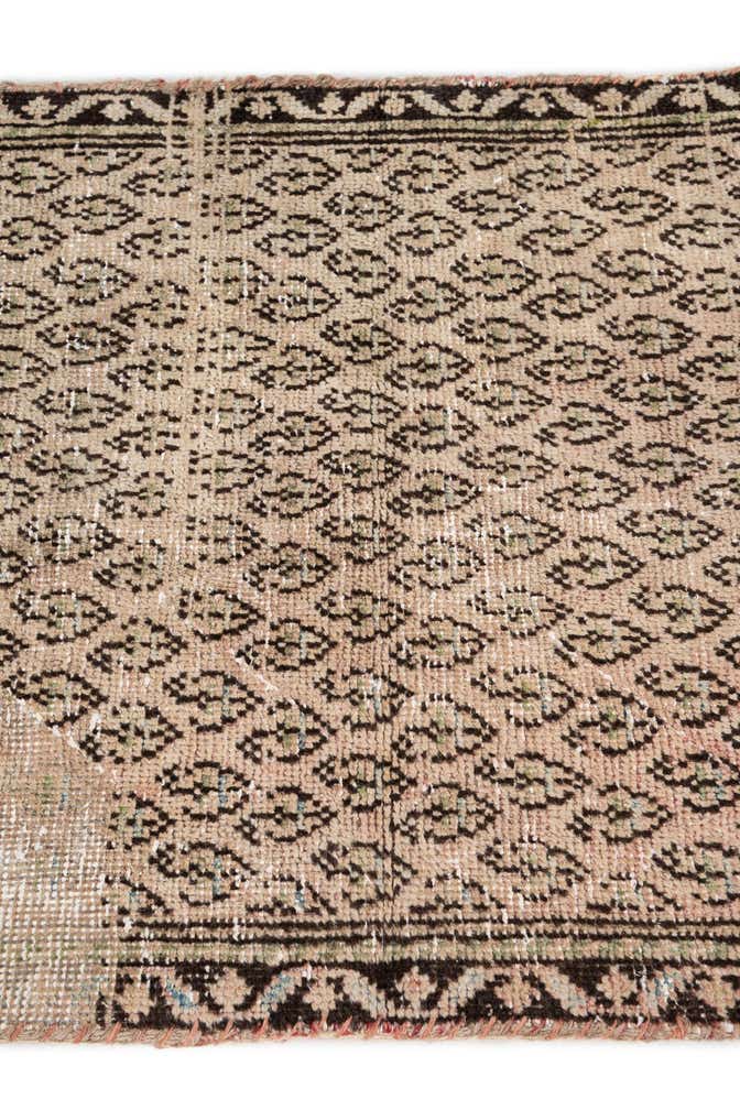 2' 4 x 9' 3 Hand Knotted Ultra Vintage Persian Wool Runner Rug