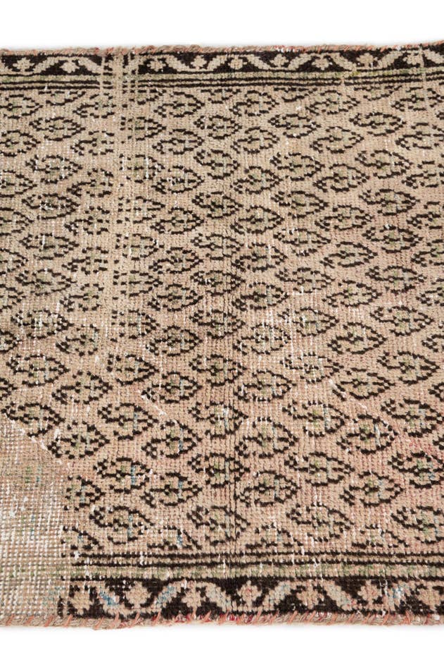 Detail image of 2' 4 x 9' 3 Hand Knotted Ultra Vintage Persian Wool Runner Rug