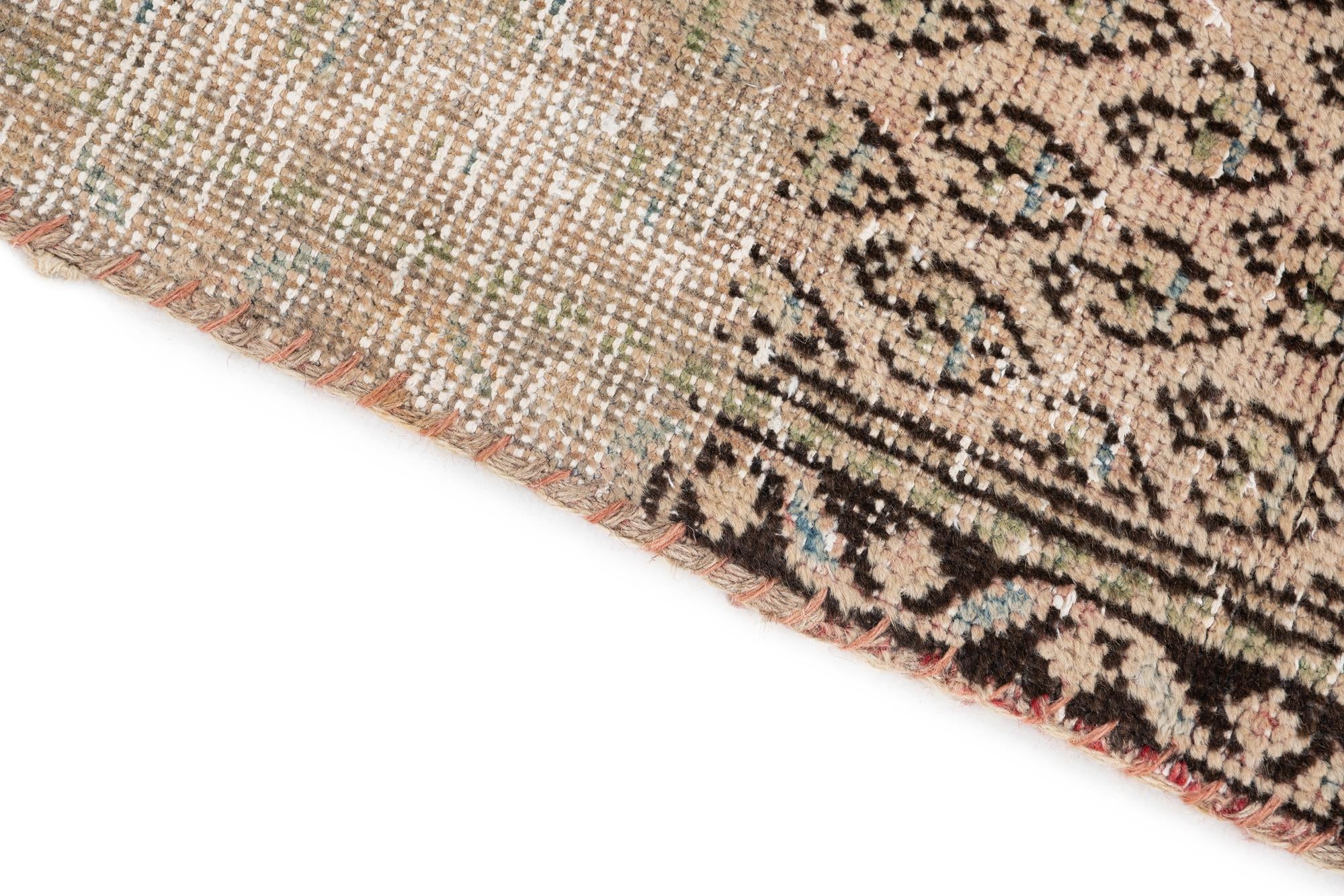 2' 4 x 9' 3 Hand Knotted Ultra Vintage Persian Wool Runner Rug