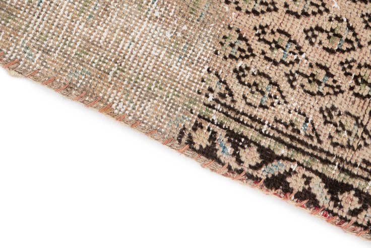 Detail image of 2' 4 x 9' 3 Hand Knotted Ultra Vintage Persian Wool Runner Rug