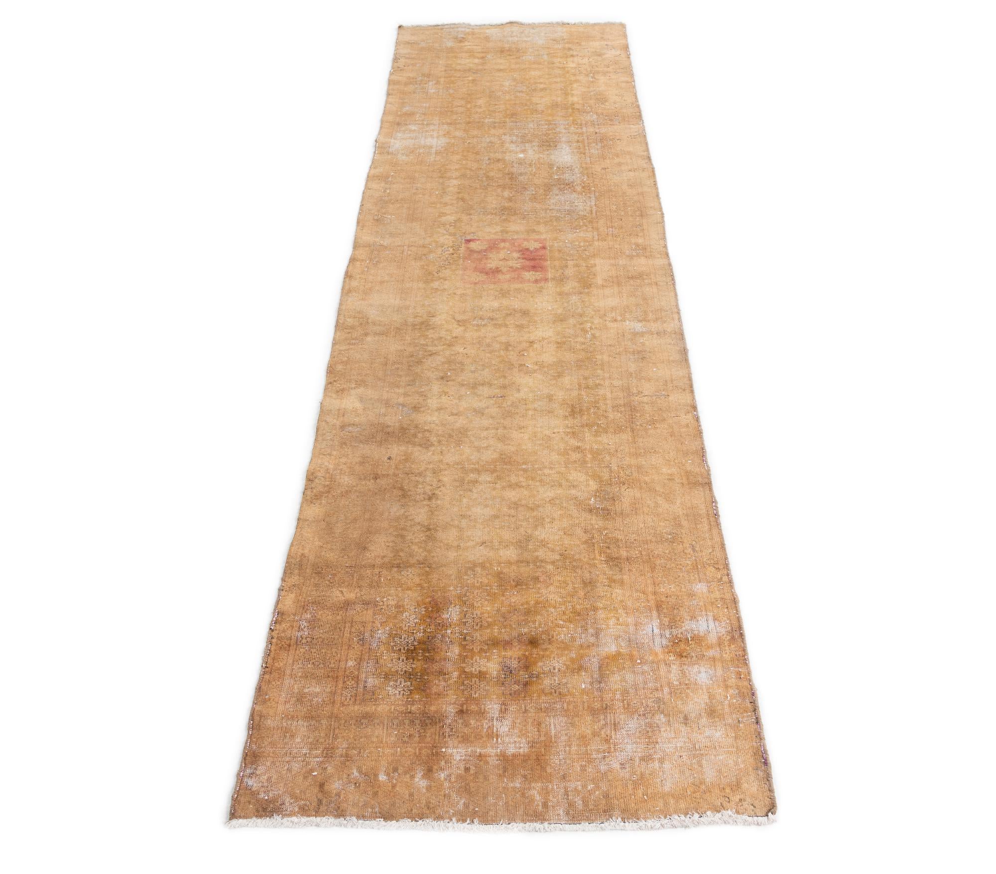 2' 6 x 8' 6 Hand Knotted Ultra Vintage Persian Wool Runner Rug