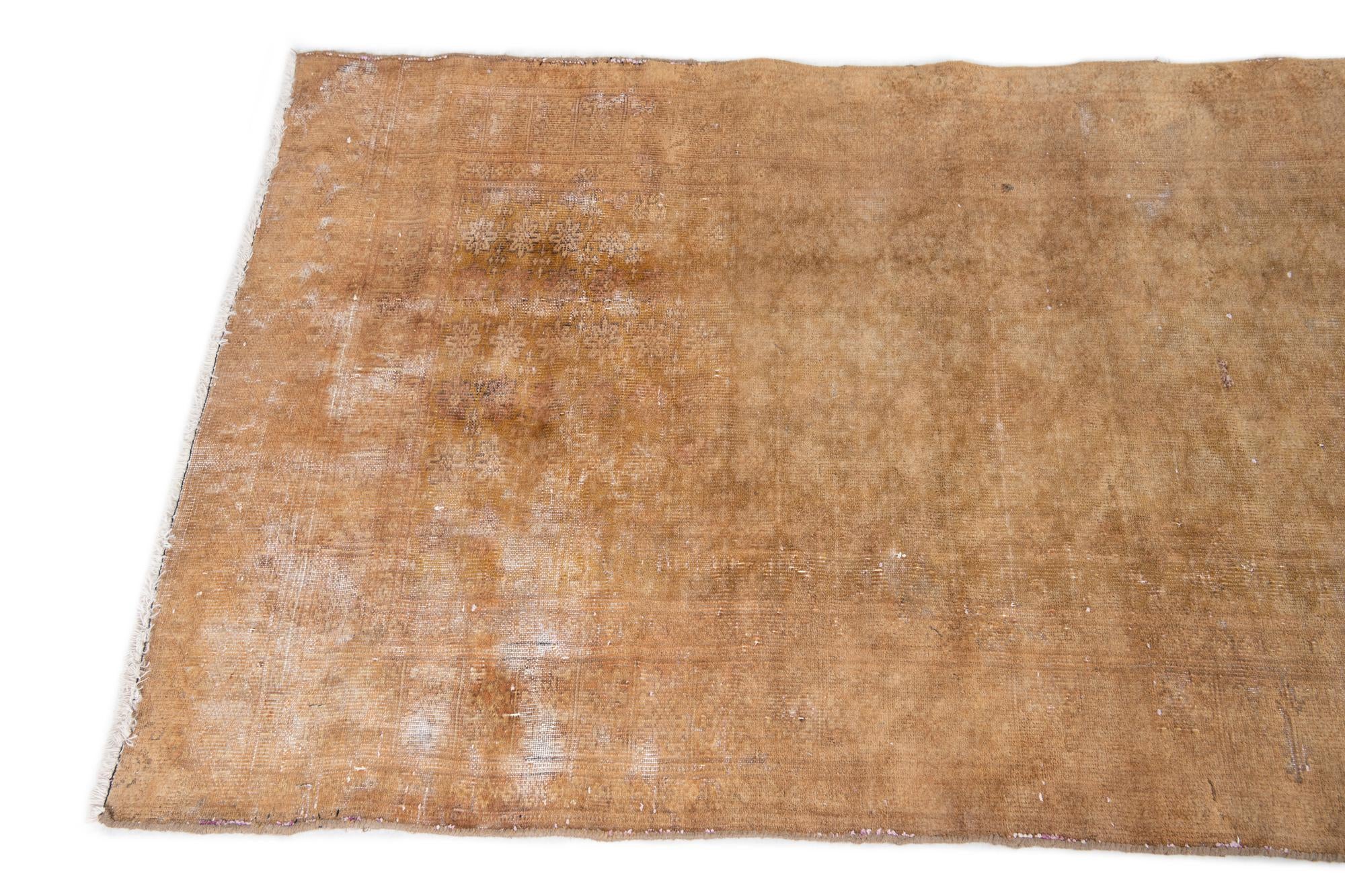2' 6 x 8' 6 Hand Knotted Ultra Vintage Persian Wool Runner Rug