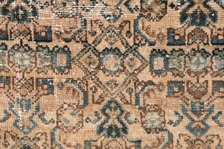 Detail image of 3' 4 x 15' 1 Hand Knotted Ultra Vintage Persian Wool Runner Rug