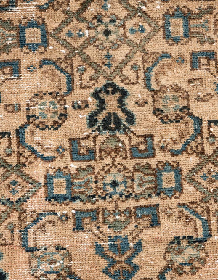 Detail image of 3' 4 x 15' 1  Hand Knotted Ultra Vintage Persian Wool Runner Rug