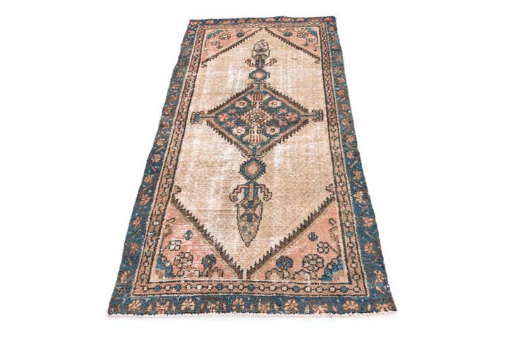 2' 10 x 5' 9 Hand Knotted Ultra Vintage Persian Wool Runner Rug