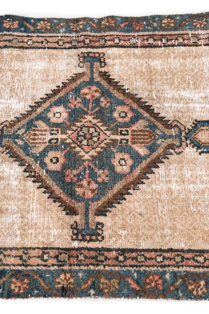 2' 10 x 5' 9 Hand Knotted Ultra Vintage Persian Wool Runner Rug
