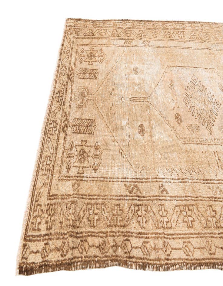 Detail image of 3' 4 x 9' 1  Hand Knotted Ultra Vintage Persian Wool Runner Rug