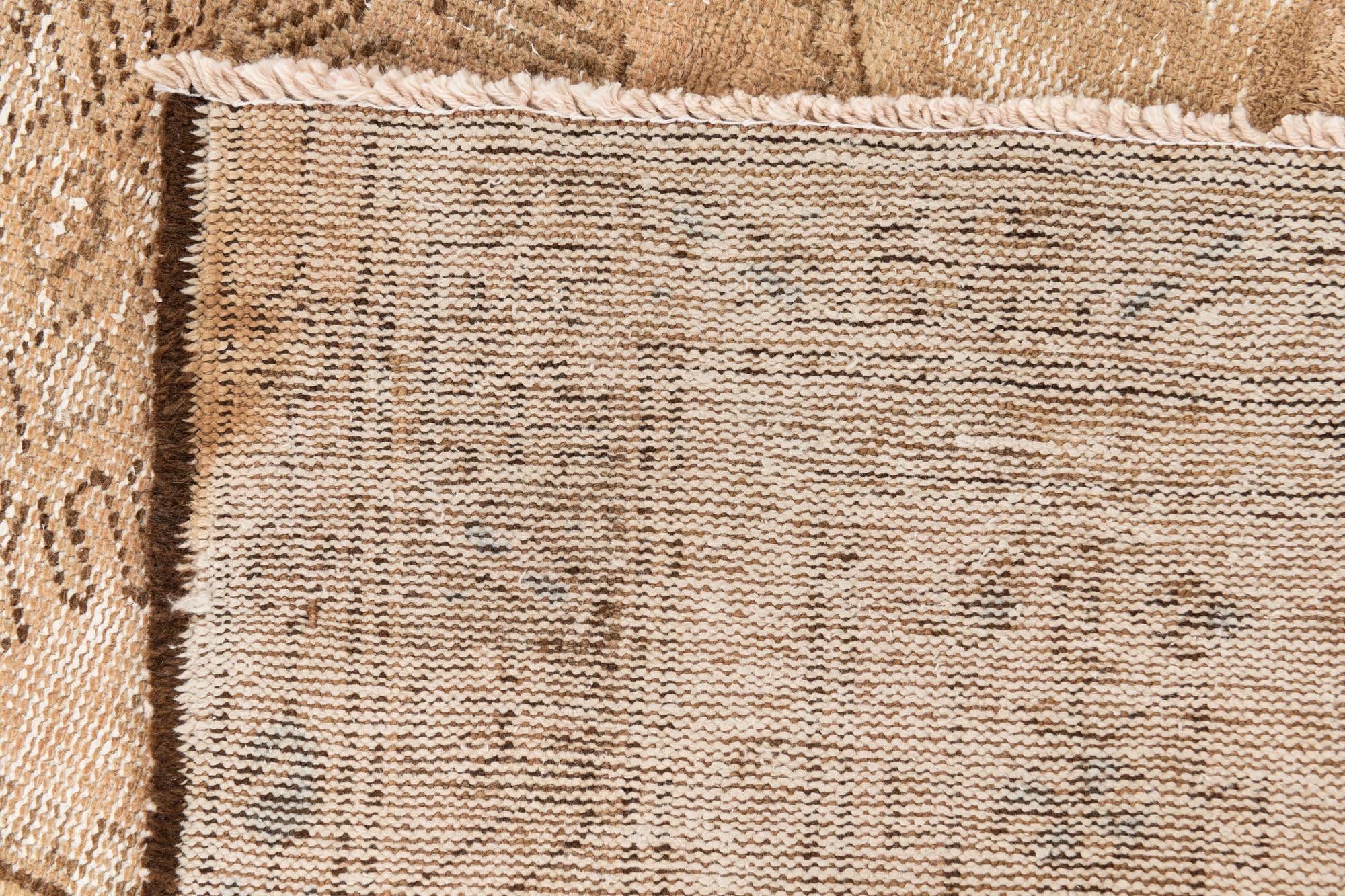 3' 4 x 9' 1 Hand Knotted Ultra Vintage Persian Wool Runner Rug