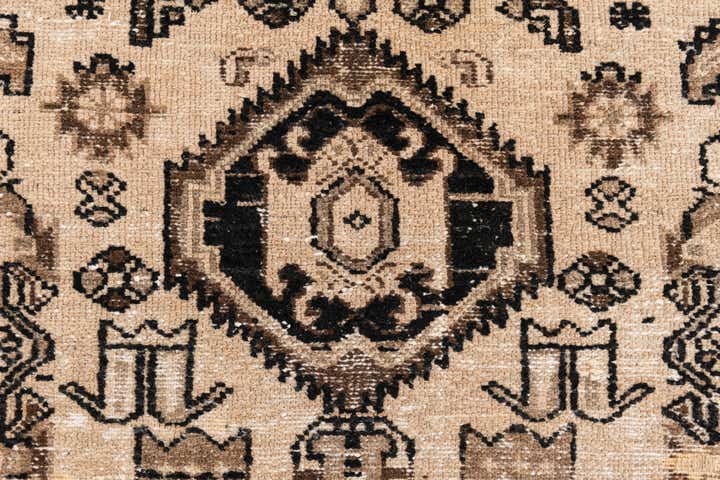 3' 5 x 9' 5 Hand Knotted Ultra Vintage Persian Wool Runner Rug