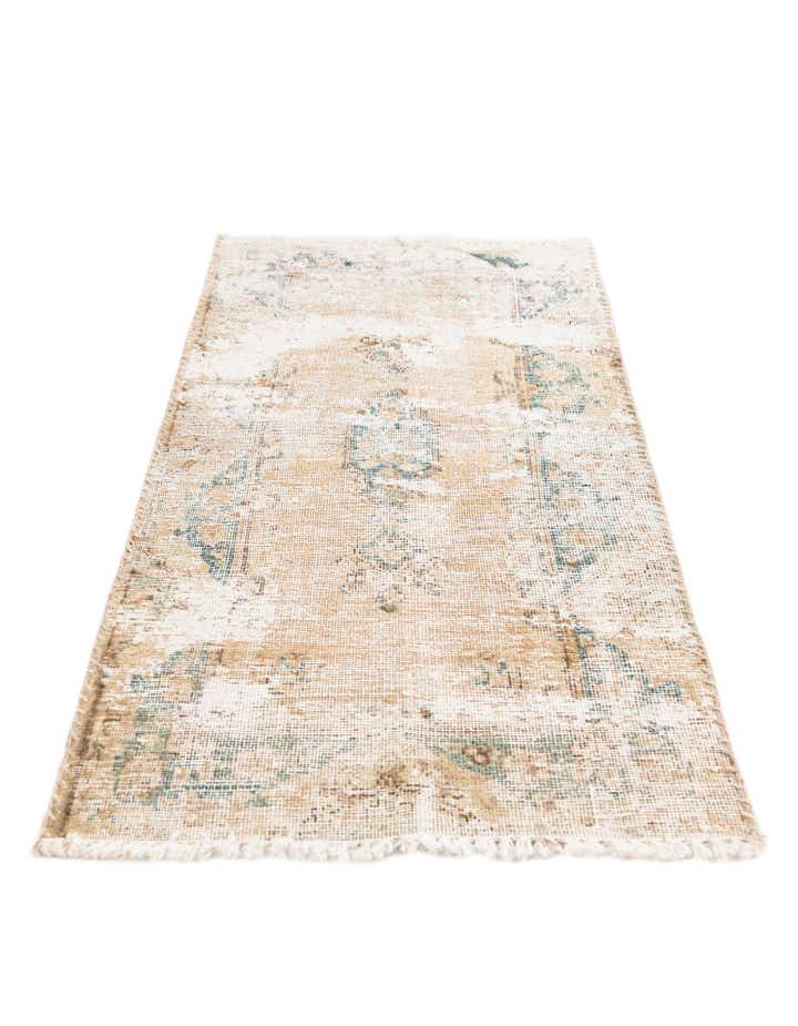 1' 8 x 3' 8 Hand Knotted Ultra Vintage Persian Wool Runner Rug