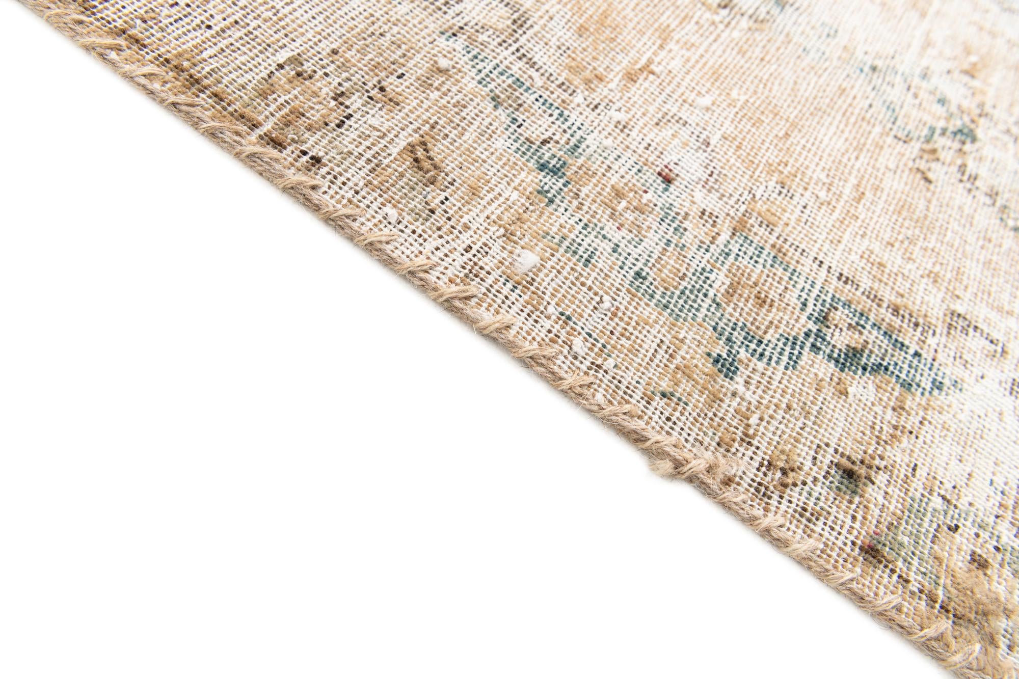 1' 8 x 3' 8 Hand Knotted Ultra Vintage Persian Wool Runner Rug