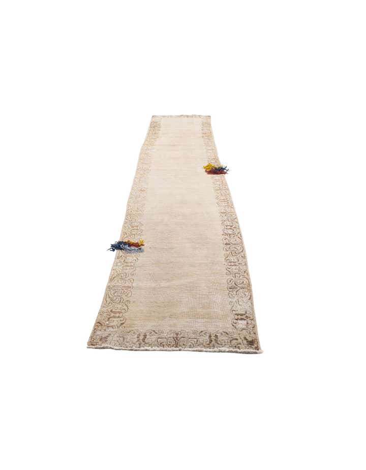 2' 7 x 15' 2 Hand Knotted Ultra Vintage Persian Wool Runner Rug