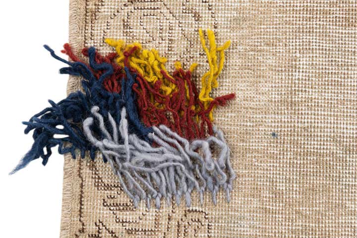 2' 7 x 15' 2 Hand Knotted Ultra Vintage Persian Wool Runner Rug