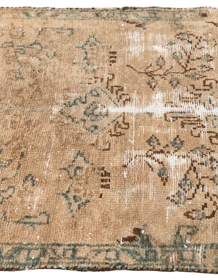 Detail image of 2' 5 x 9' 2  Hand Knotted Ultra Vintage Persian Wool Runner Rug