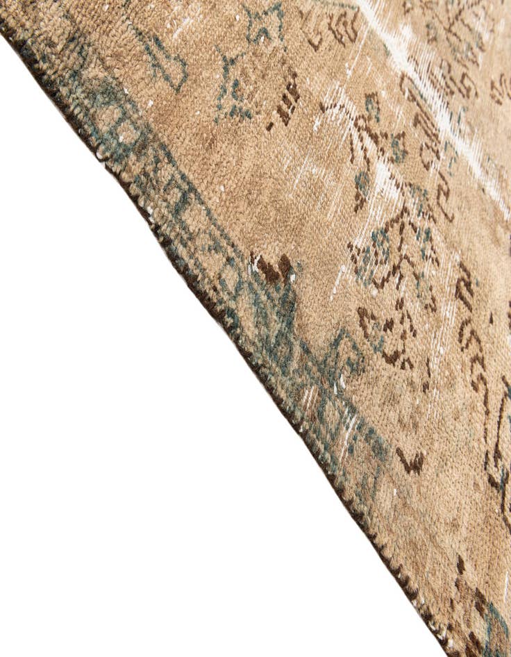 Detail image of 2' 5 x 9' 2  Hand Knotted Ultra Vintage Persian Wool Runner Rug