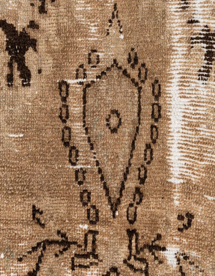 Detail image of 2' 5 x 9' 2  Hand Knotted Ultra Vintage Persian Wool Runner Rug