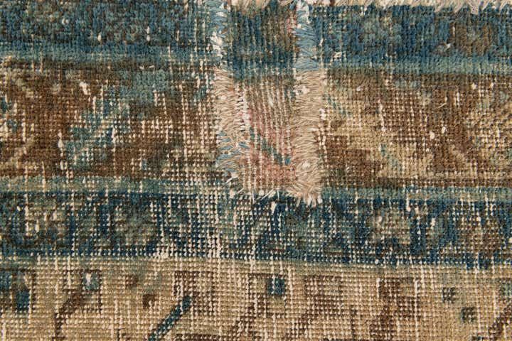 3' 3 x 12' 10 Hand Knotted Ultra Vintage Persian Wool Runner Rug