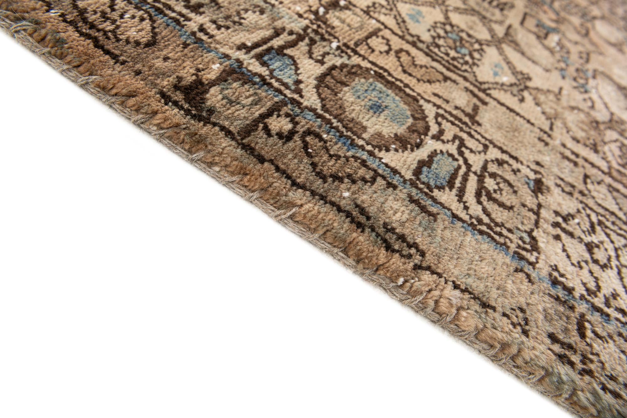 3' 5 x 9' Hand Knotted Ultra Vintage Persian Wool Runner Rug