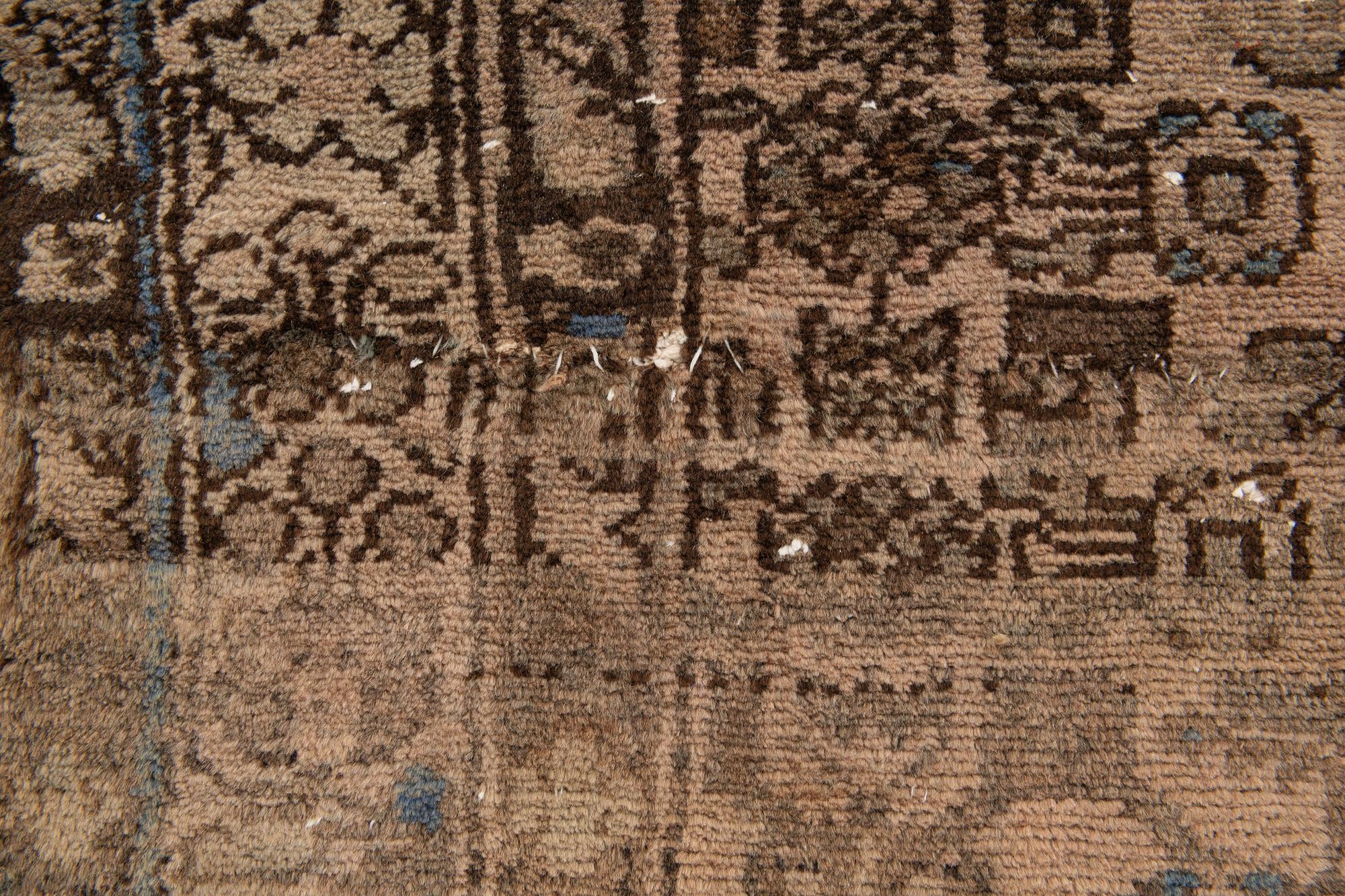 3' 5 x 9' Hand Knotted Ultra Vintage Persian Wool Runner Rug