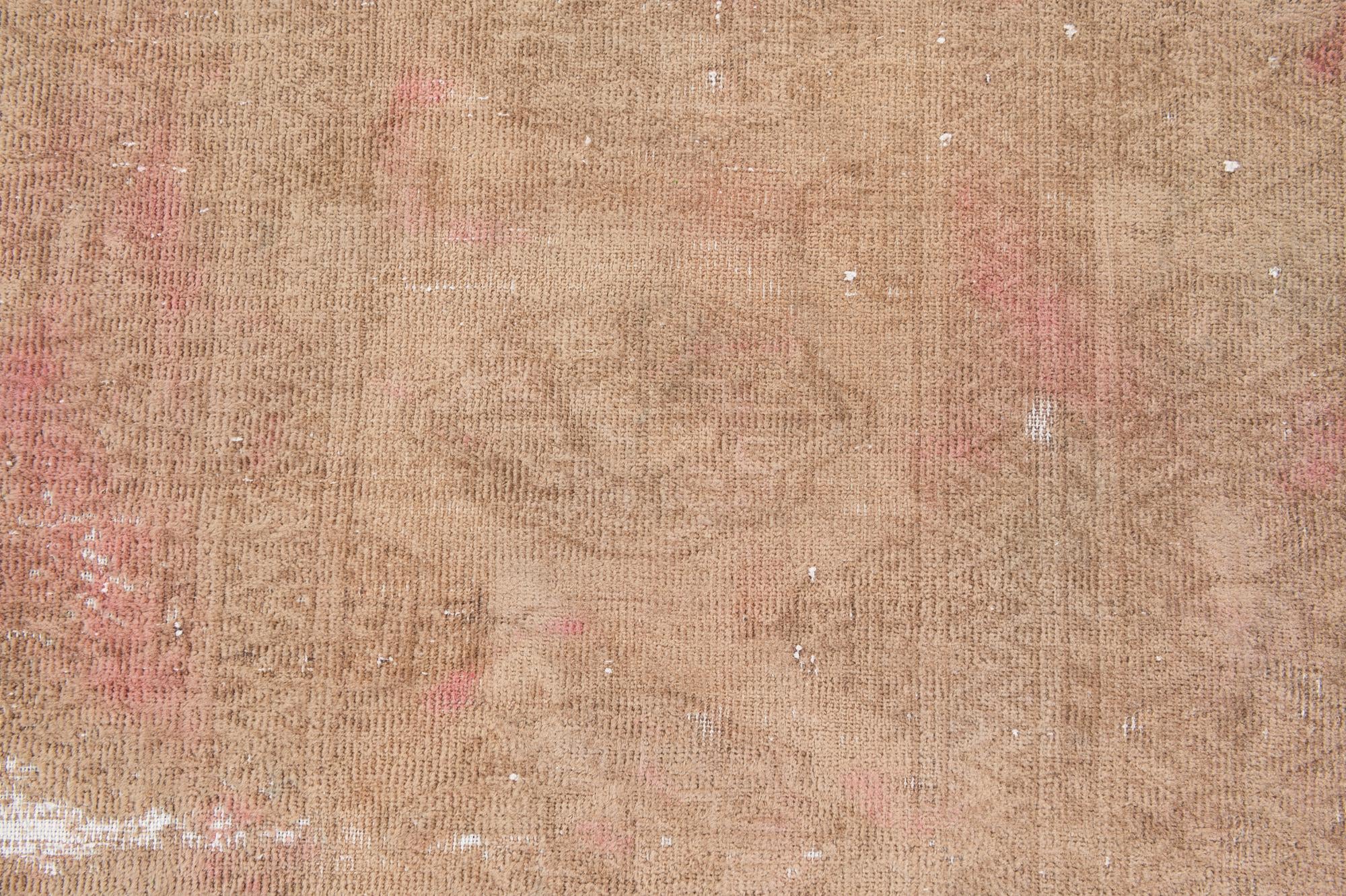 3' 1 x 12' 7 Hand Knotted Ultra Vintage Persian Wool Runner Rug