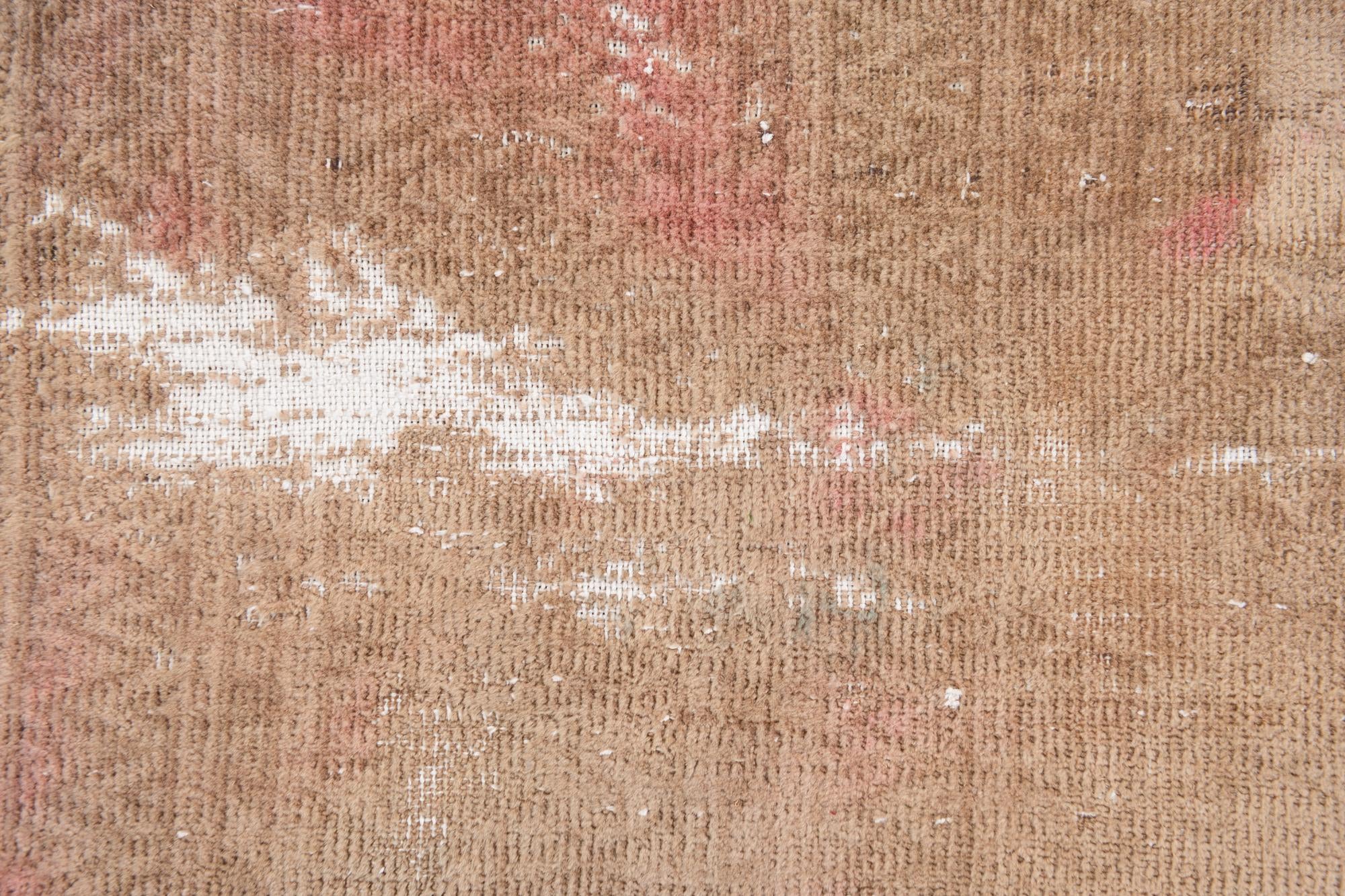 3' 1 x 12' 7 Hand Knotted Ultra Vintage Persian Wool Runner Rug