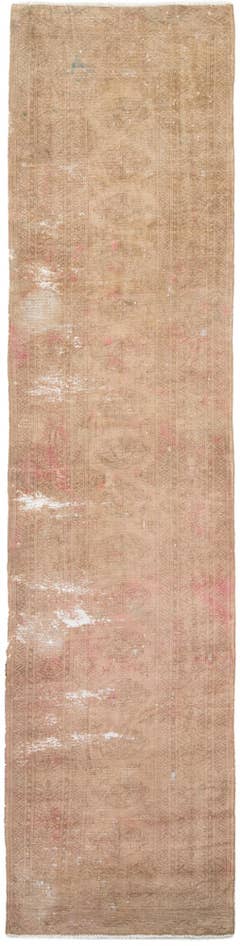 Detail image of 3' 1 x 12' 7 Hand Knotted Ultra Vintage Persian Wool Runner Rug