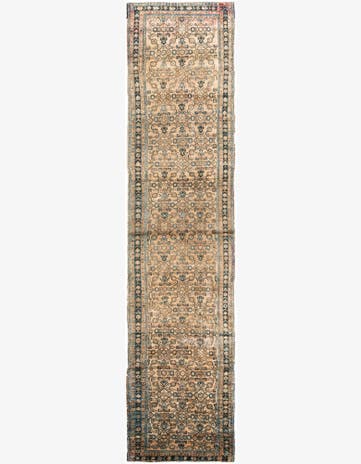 3' 4 x 15' 1 Hand Knotted Ultra Vintage Persian Wool Runner Rug