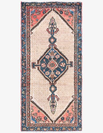 2' 10 x 5' 10 Hand Knotted Ultra Vintage Persian Wool Runner Rug