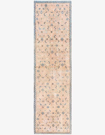 2' 4 x 8' 8 Hand Knotted Ultra Vintage Persian Wool Runner Rug