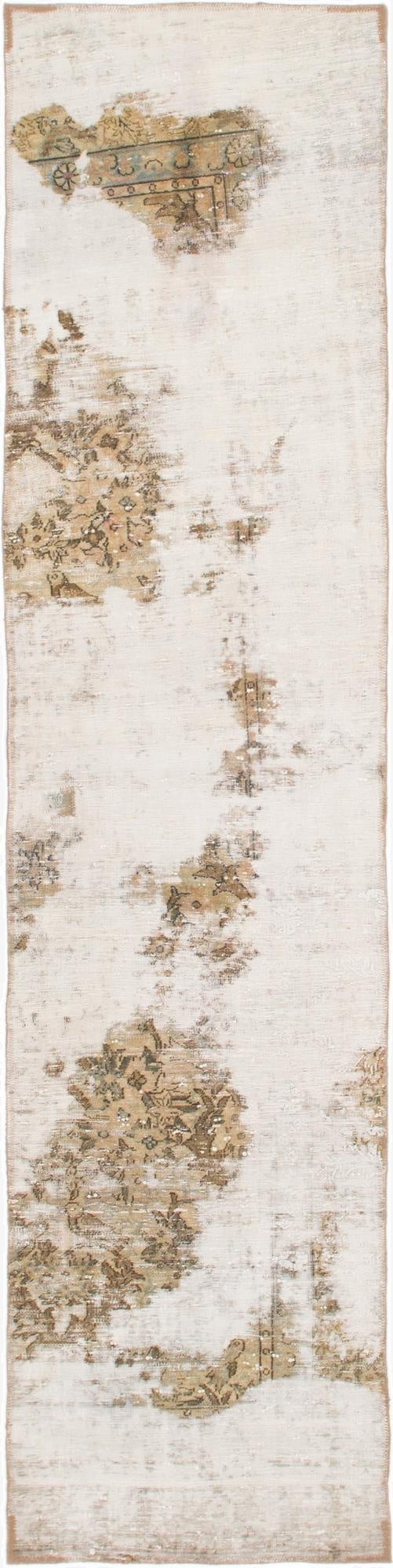 Primary image 2' 6 x 10' 2  Hand Knotted Ultra Vintage Persian Wool Runner Rug