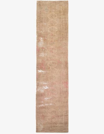 3' 1 x 12' 7 Hand Knotted Ultra Vintage Persian Wool Runner Rug