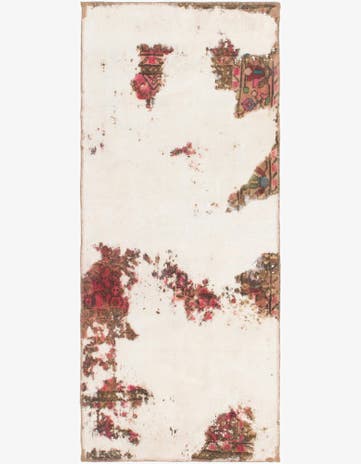 2' 8 x 6' 4 Hand Knotted Ultra Vintage Persian Wool Runner Rug