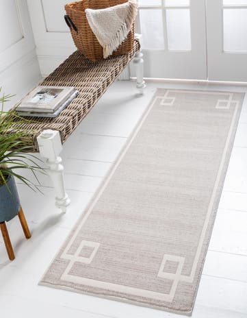 Beige Uptown Runner Rug
