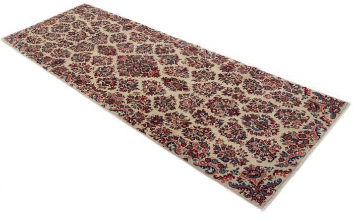 3' 6 x 10' 7 Hand Knotted Veramin Persian Wool Runner Rug