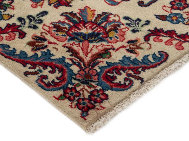 Detail image of 3' 6 x 10' 7 Hand Knotted Veramin Persian Wool Runner Rug
