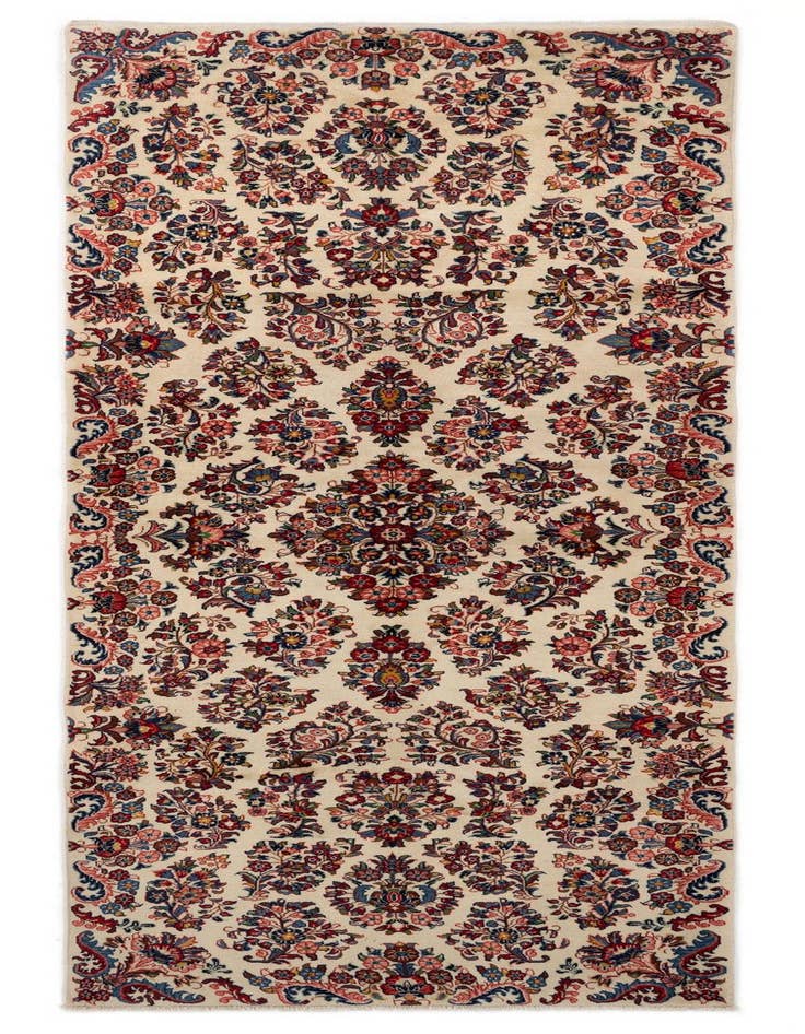 Detail image of 3' 6 x 10' 7 Hand Knotted Veramin Persian Wool Runner Rug