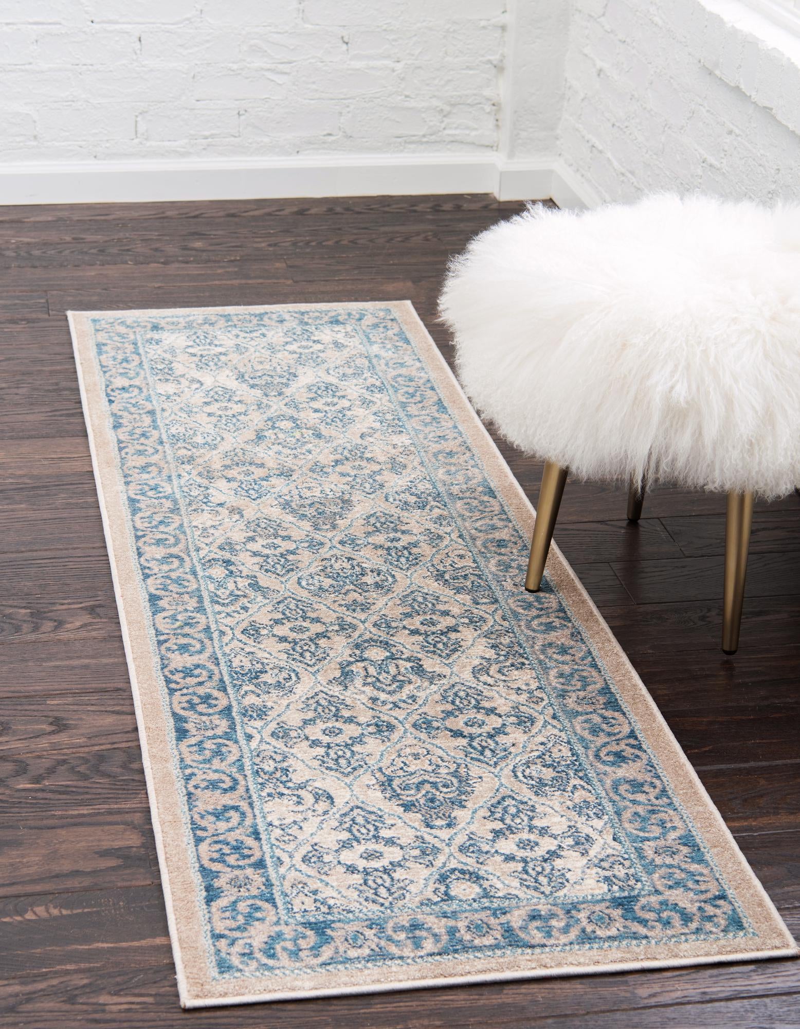 Beige Viola Runner Rug