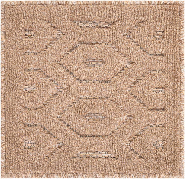 Detail image of 1' 4 x 1' 4 Easy-Clean Trellis Textured Indoor / Outdoor Sample Rug