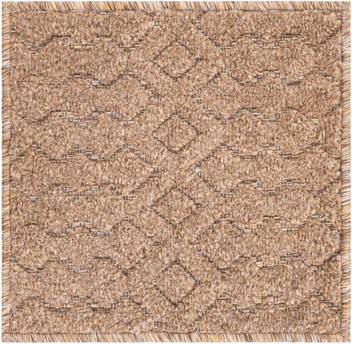 1' 4 x 1' 4 Easy-Clean Trellis Textured Indoor / Outdoor Sample Rug