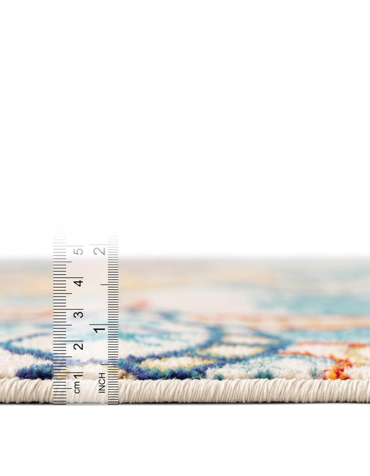 Detail image of 4' 1 x 4' 1 Washable Amalfi Square Rug