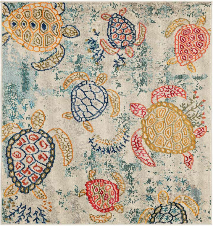 4' 1 x 4' 1 Washable Amalfi Square Rug