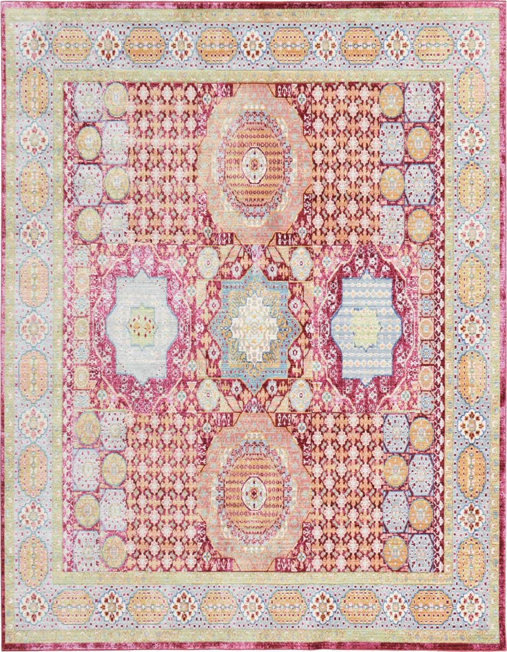 Detail image of 8' x 8' Aqua Square Rug