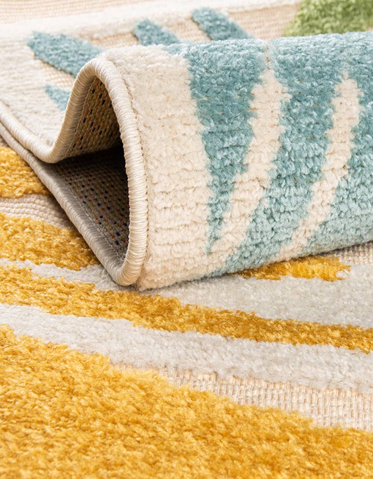 Detail image of  5' 3 x 5' 3  Washable Aruba Indoor / Outdoor Square Rug