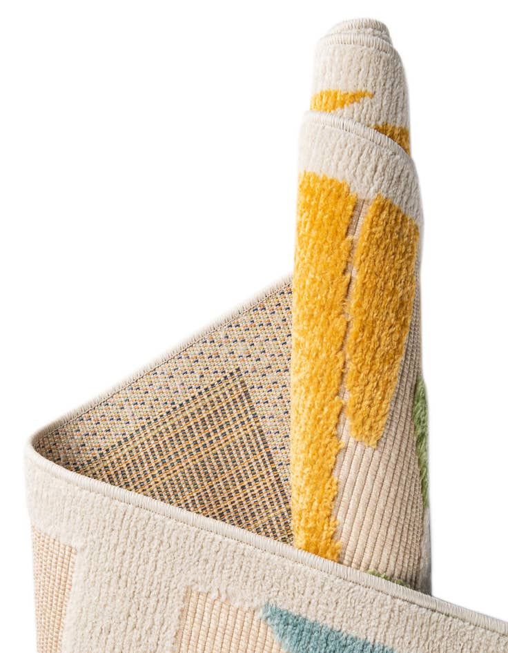 Detail image of  5' 3 x 5' 3  Washable Aruba Indoor / Outdoor Square Rug