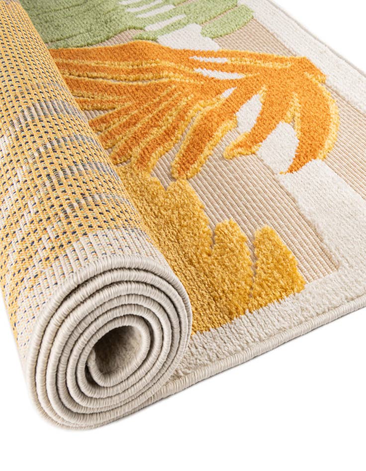 Detail image of  5' 3 x 5' 3  Washable Aruba Indoor / Outdoor Square Rug
