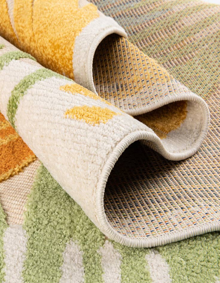 Detail image of  5' 3 x 5' 3  Washable Aruba Indoor / Outdoor Square Rug