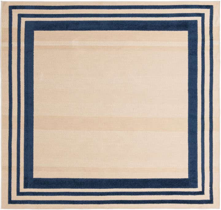 7' 10 x 7' 10 Easy-Clean Aruba Indoor / Outdoor Square Rug
